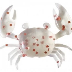 Super Little Crabs 1" - Clear Red Flake